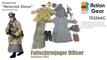 1/6 Dragon Original Action Gear for Hauptmann "Heinrich Zimm", Fallschirmjager Officer, Ardennes 1944 [70326AG]