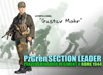 "Gustav Mohr", Panzergrenadier Section Leader, Panzergrenadier Regiment 8, Rome 1944 (Unterfeldwebel)