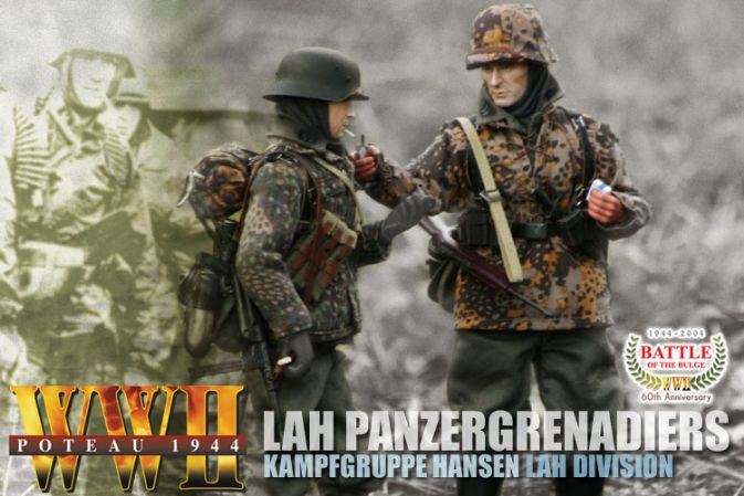 "Ernst Kalt & Berthold Nasse", LAH Panzergrenadiers, Kampfgruppe Hansen, LAH Division, Poteau 1944 image 1
