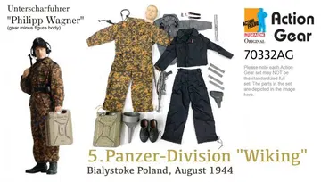 1/6 Dragon Original Action Gear for Unterscharfuhrer "Philipp Wagner", 5.Panzer-Division "Wiking" (Unterscharfuhrer), Bialystoke Poland, August 1944 [70332AG]