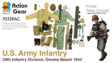 1/6 Dragon Original Action Gear for Private "Mike Connolly", U.S. Army Infantry, 29th Infantry Division, Omaha Beach 1944 [70338AG]