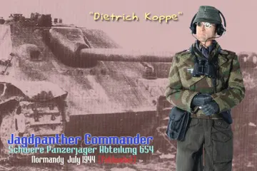 "Dietrich Koppe", Jagdpanther Commander, schwere-Panzerjager-Abteilung 654, Normandy, July 1944 (Feldwebel)