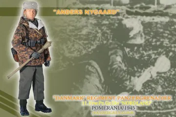 "Anders Nygaard", Danmark Regiment Panzergrenadier, 11.Frw Pz.Gr.Div. "Norland", Pomerania 1945, (Panzergrenadier)
