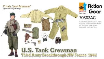 1/6 Dragon Original Action Gear for Private "Josh Ackerman", U.S. Tank Crewman, Third Army Breakthrough, NW France 1944 [70382AG]