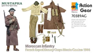 1/6 Dragon Original Action Gear for MUSTAPHA, Moroccan Infantry, French Expeditionary Corps Monte Cassion 1944 [70389AG]