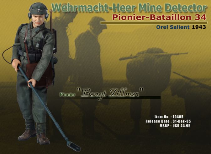 "Bengt Zillmer", Wehrmacht-Heer Mine Detector, Pionier-Batallion 34, Orel Salient 1943 (Pionier) image 1