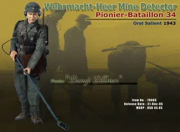 "Bengt Zillmer", Wehrmacht-Heer Mine Detector, Pionier-Batallion 34, Orel Salient 1943 (Pionier)