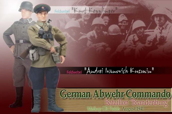 "Kurt Kepplinger a.k.a. Andrei Ivanovich Kuzman", German Abwehr Commando, Batallion "Brandenburg", Maikop Oil Field, August 1941 (Feldwebel) image 1