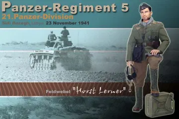 "Horst Lerner", Panzer-Regiment 5, 21.Panzer-Division, Libya 1941 (Feldwebel)