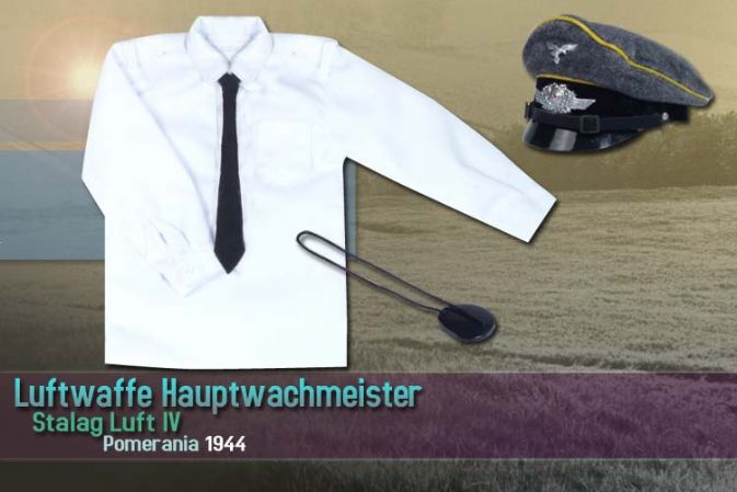 "Siegfried Groschke", Luftwaffe Hauptwachmeister, Stalag Luft IV, Pomerania 1944 (Hauptfeldwebel) image 3