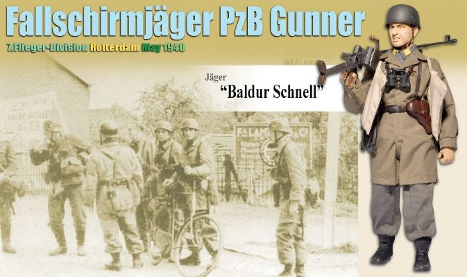 Jager "Baldur Schnell", Fallschirmjager PzB Gunner, 7.Flieger-Division, Rotterdam, May 1940 image 2