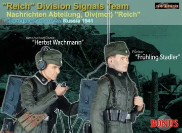 "Fruhling Stadler & Herbst Wachmann", "Reich" Division Signals Team, Nachrichten Abteilung, Division (Mot) "Reich", "Operation Barbarossa", Russia 1941 (Funker & Unterscharfuhrer)