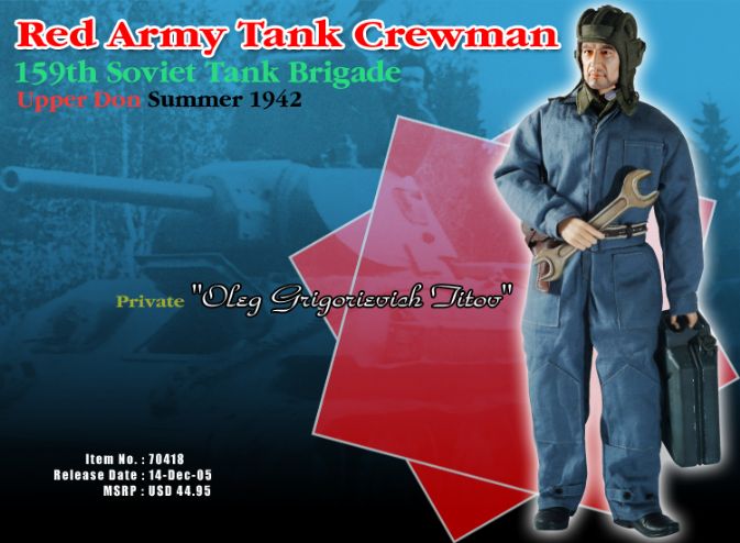"Oleg Grigorievich Titov", Red Army Tank Crewman, 159th Soviet Tank Brigade, Upper Don, Summer 1942 (Private) image 1