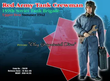 "Oleg Grigorievich Titov", Red Army Tank Crewman, 159th Soviet Tank Brigade, Upper Don, Summer 1942 (Private)