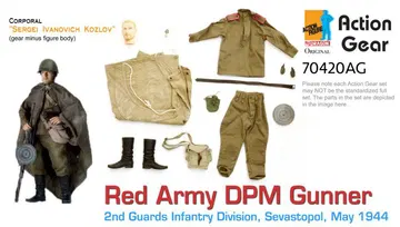 1/6 Dragon Original Action Gear for Corporal "Sergei Ivanovich Kozlov", Red Army DPM Gunner, 2nd Guards Infantry Division, Sevastopol, May 1944 [70420AG]
