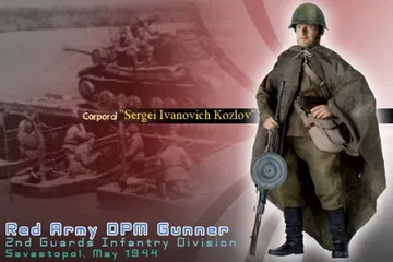 "Sergei Ivanovich Kozlov", Red Army DPM Gunner, 2nd Guards Infantry Division, Sevastopol, May 1944 (Corporal)