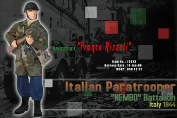 "Franco Rizzoli", Italian Paratrooper, "Nembo" Battalion, Italy 1944 (Lieutenant)