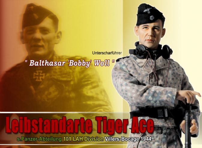 "Balthasar 'Bobby' Woll", Leibstandarte Tiger Ace, s.Panzer-Abteilung 101, LAH Division, Villers-Bocage, 1944 (Unterscharfuhrer) image 2