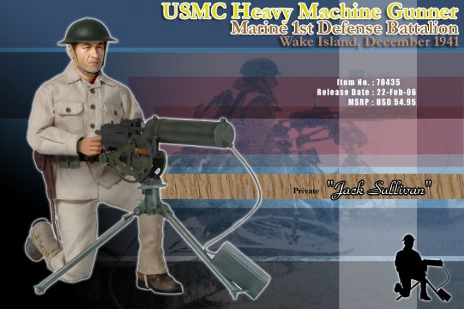 "Jack Sullivan", USMC Heavy Machine Gunner, Marine 1st Defense Battalion, Wake Island, December 1941 (Private) image 1