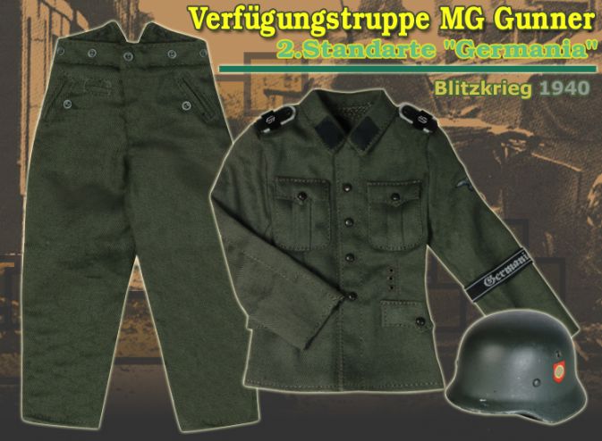 "Ferdinand Mauss", Verfugungstruppe MG Gunner, 2.Standarte "Germania", Blitzkrieg 1940 (Schutze) image 2