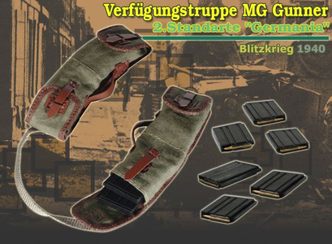 "Ferdinand Mauss", Verfugungstruppe MG Gunner, 2.Standarte "Germania", Blitzkrieg 1940 (Schutze) image 3