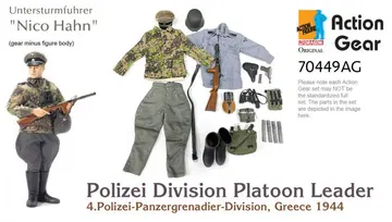 1/6 Dragon Original Action Gear for Untersturmfuhrer "Nico Hahn", Polizei Division Platoon Leader, 4.Polizei-Panzergrenadier-Division, Greece 1944 [70449AG]
