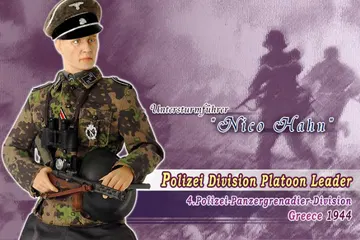 "Nico Hahn", Polizei Division Platoon Leader, 4.Polizei-Panzergrenadier-Division, Greece 1944 (Untersturmfuhrer)