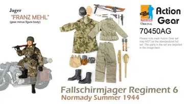1/6 Dragon Original Action Gear for Jager "FRANZ MEHL", Fallschirmjager Regiment 6, Normady Summer 1944 [70450AG]