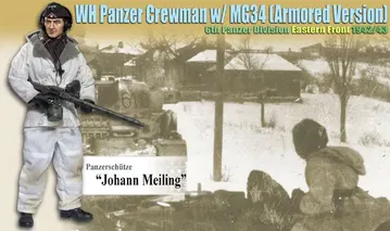 Panzerschutze "Johann Meiling", WH Panzer Crewman w/MG34 (Armored Version), 6.Panzer-Division, Eastern Front 1942/43