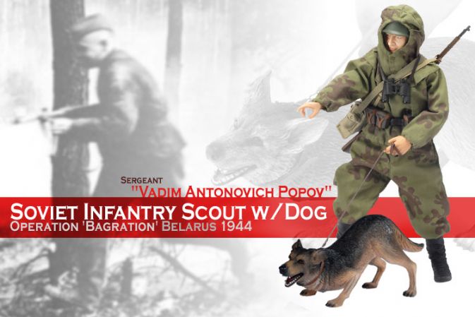 "Vadim Antonovich Popov & Laika", Soviet Infantry Scout w/Dog, Operation "Bagration", Belarussia 1944 image 1