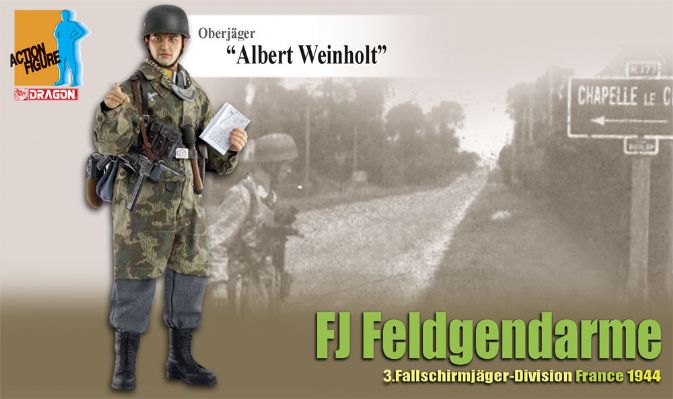 Oberjager "Albert Weinholt", FJ Feldgendarme, 2.Fallschirmjager-Division, France 1944 image 1