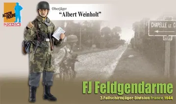 Oberjager "Albert Weinholt", FJ Feldgendarme, 2.Fallschirmjager-Division, France 1944