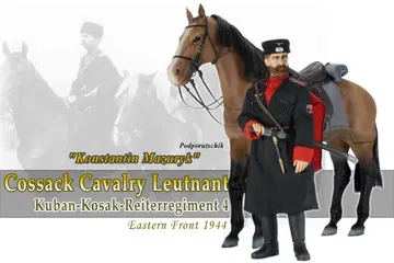 "Konstantin Mazuryk", Cossack Cavalry Leutanant, Kuban-Kosak-Reiterregiment 4, Eastern Front 1944 (Podporutschik) (Ch)