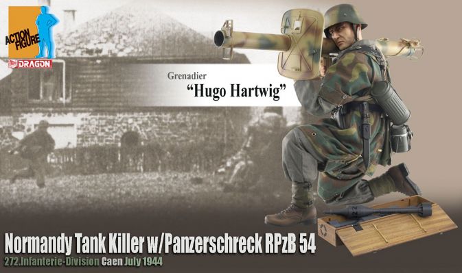 Grenadier "Hugo Hartwig", Normandy Tank Killer w/Panzerschreck RPzB 54, 272.Infanterie-Division, Caen, July 1944 image 1