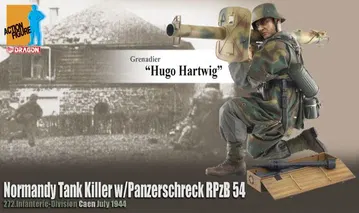 Grenadier "Hugo Hartwig", Normandy Tank Killer w/Panzerschreck RPzB 54, 272.Infanterie-Division, Caen, July 1944