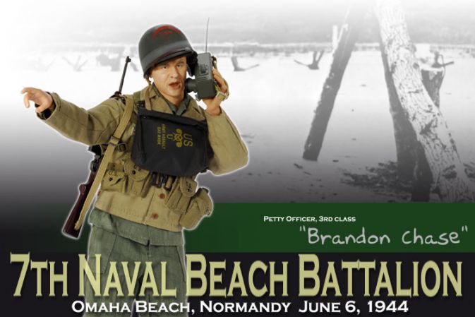 "Brandon Chase", U.S. Navy Signalman, 7th Naval Beach Battalion, Omaha Beach 1944 (Petty Officer, 3rd Class) image 1