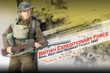 "Charles 'Blackie' Black", British Expeditionary Force, Royal West Kent Regiment, France 1940 (Private)