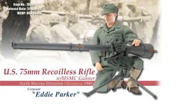 "Eddie Parker", U.S. 75mm Recoilless Rifle w/USMC Gunner, 6th Marine Division, Okinawa 1945 (Corporal)
