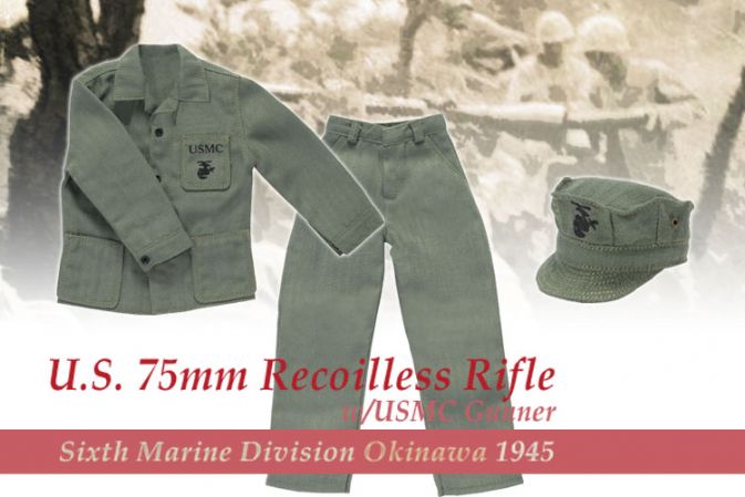 "Eddie Parker", U.S. 75mm Recoilless Rifle w/USMC Gunner, 6th Marine Division, Okinawa 1945 (Corporal) image 2