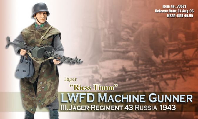"Riess Timm", LWFD Machine Gunner, III.Jager-Regiment 43, Russia 1943 (Jager) image 1