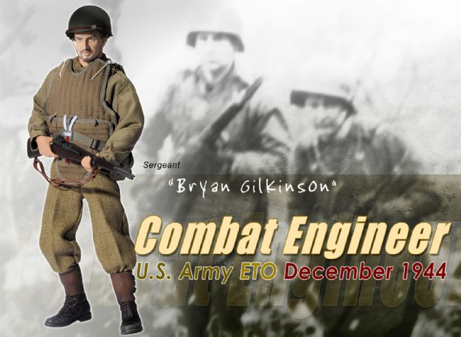 "Bryan Gilkinson", U.S. Army Combat Engineer , ETO, December 1944 (Sergeant) image 2