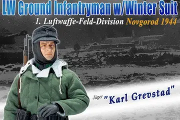"Karl Grevstad", Luftwaffe Ground Infantryman w/Winter Suit, 1.Luftwaffe-Field-Division, Novgorod, 1944 (Jager)