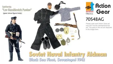 1/6 Dragon Original Action Gear for Sanitarniy "Lev Vassilievich Pavlov", Soviet Naval Infantry Aidman, Black Sea Fleet, Sevastopol 1942 [70548AG]