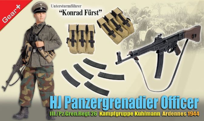 "Konrad Furst", HJ Panzergrenadier Officer, III./Pz.Gren.Regt. 26, Kampfgruppe Kuhlmann, Ardennes 1944 (Untersturmfuhrer) image 2