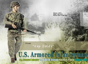 "Hap Daley", U.S. Armored Infantryman, 41st Armored Infantry, 2nd Armored Division, Northern France 1944 (Private)