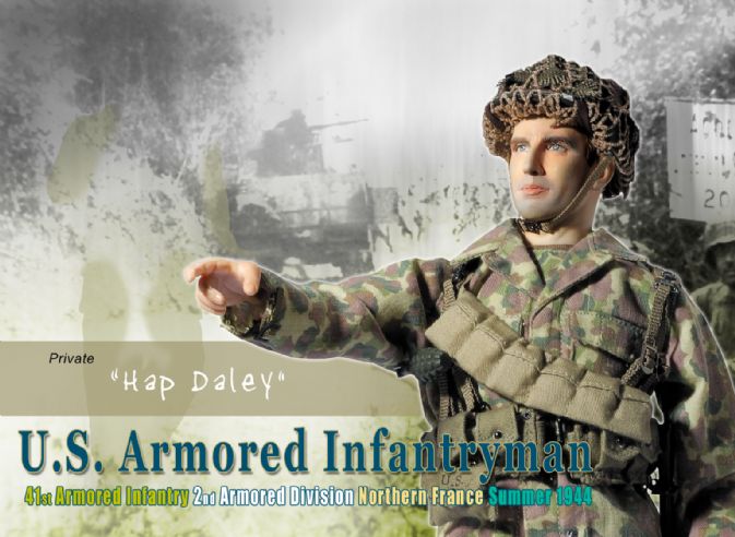 "Hap Daley", U.S. Armored Infantryman, 41st Armored Infantry, 2nd Armored Division, Northern France 1944 (Private) image 2