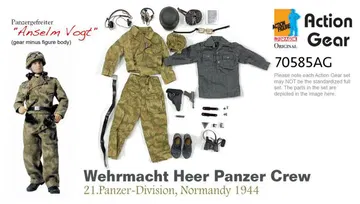 1/6 Dragon Original Action Gear for Panzergefreiter "Anselm Vogt", Wehrmacht Heer Panzer Crew, 21.Panzer-Division, Normandy 1944 [70585AG]