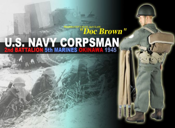"Doc Brown", U.S. Navy Corpsman, 2nd Battalion, 5th Marines, Okinawa 1945 (Pharmacist's Mate, 2nd Class) image 2