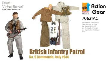 1/6 Dragon Original Action Gear for Private "Arthur Barnes", British Infantry Patrol, No. 9 Commande, Italy 1944 [70621AG]