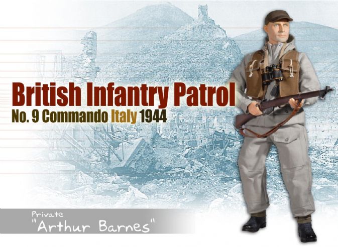 "Arthur Barnes", British Infantry Patrol, No. 9 Commando, Italy 1944 (Private) image 1